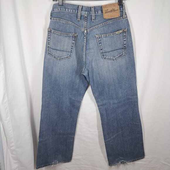 Levi's Strauss Signature Men's 29x30 Low Loose Boot Cut Jeans Y2K - Picture 3 of 5